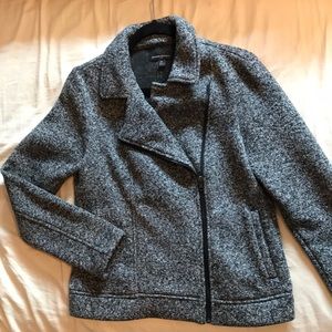Banana Republic Asymmetrical Zipper Gray Jacket